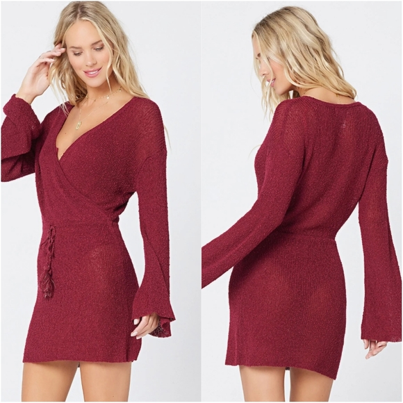 l*space Dresses & Skirts - L*SPACE Topanga Sweater Knit Cover-Up ~ NWT